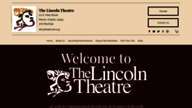 What Thelincoln.org website looked like in 2020 (3 years ago)