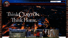 What Townofclaytonnc.org website looked like in 2020 (3 years ago)