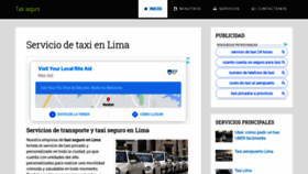 What Taxisegurolima.com website looked like in 2020 (3 years ago)