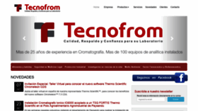 What Tecnofrom.com website looked like in 2020 (4 years ago)