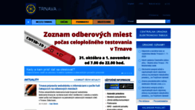 What Trnava.sk website looked like in 2020 (3 years ago)