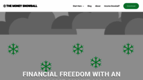 What Themoneysnowball.com website looked like in 2020 (3 years ago)
