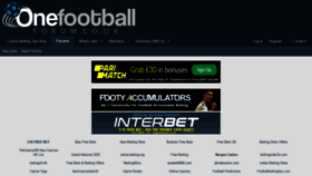 What Thefootballforum.net website looked like in 2020 (5 years ago)