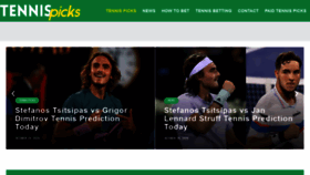 What Tennis-picks.net website looked like in 2020 (3 years ago)
