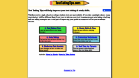 What Testtakingtips.com website looked like in 2020 (3 years ago)
