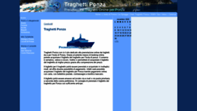 What Traghettiponza.com website looked like in 2020 (3 years ago)