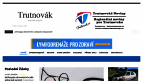 What Trutnovak.cz website looked like in 2020 (3 years ago)