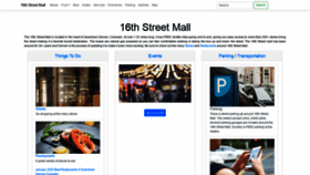 What The16thstreetmall.com website looked like in 2020 (3 years ago)