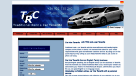 What Trc-cars.com website looked like in 2020 (3 years ago)