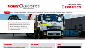 What Tranzlogistics.com.au website looked like in 2020 (3 years ago)