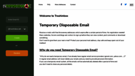 What Trashinbox.net website looked like in 2020 (3 years ago)
