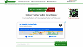 What Twitter-download.com website looked like in 2020 (3 years ago)