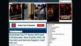 What Toptvshows.net website looked like in 2020 (3 years ago)