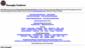 What Theosophy-nw.org website looked like in 2020 (3 years ago)