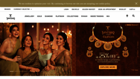 What Tanishq.co.in website looked like in 2020 (3 years ago)