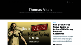What Thomasvitale.it website looked like in 2020 (3 years ago)