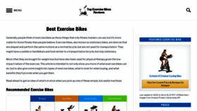 What Topexercisebikesreviews.com website looked like in 2020 (3 years ago)