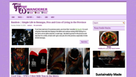What Thepinaywanderer.com website looked like in 2020 (3 years ago)