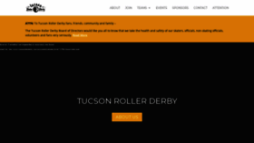 What Tucsonrollerderby.com website looked like in 2020 (3 years ago)