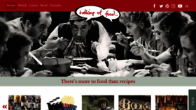 What Talkingoffood.com website looked like in 2020 (3 years ago)