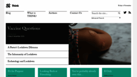 What Thinktheology.co.uk website looked like in 2020 (5 years ago)