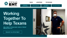 What Texasent.com website looked like in 2020 (3 years ago)