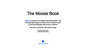 What Themoosebook.org website looked like in 2020 (3 years ago)