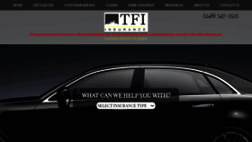 What Tfi4insurance.com website looked like in 2020 (3 years ago)