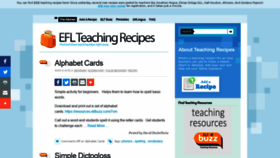What Teachingrecipes.com website looked like in 2020 (5 years ago)