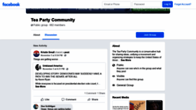 What Teapartycommunity.com website looked like in 2020 (3 years ago)