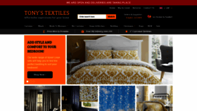 What Tonystextiles.co.uk website looked like in 2020 (3 years ago)