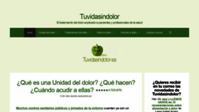 What Tuvidasindolor.es website looked like in 2020 (3 years ago)