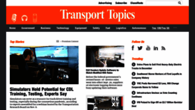 What Transporttopics.com website looked like in 2020 (3 years ago)