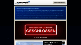 What Traumpalast.de website looked like in 2020 (3 years ago)