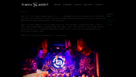 What Tranceaddict.com website looked like in 2020 (3 years ago)