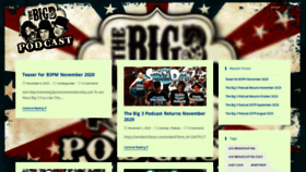 What Thebig3podcast.com website looked like in 2020 (3 years ago)