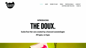 What Thedoux.com website looked like in 2020 (3 years ago)