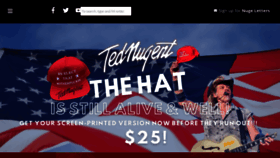 What Tednugent.com website looked like in 2020 (3 years ago)