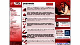 What Totalrecorder.com website looked like in 2020 (3 years ago)