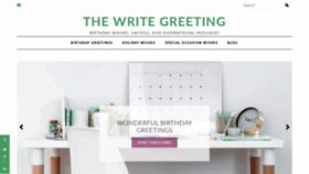 What Thewritegreeting.com website looked like in 2020 (3 years ago)