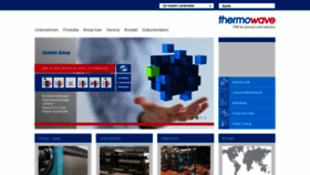 What Thermowave.de website looked like in 2020 (3 years ago)