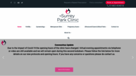 What Thesurreyparkclinic.co.uk website looked like in 2020 (3 years ago)