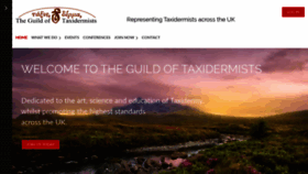 What Taxidermy.org.uk website looked like in 2020 (3 years ago)