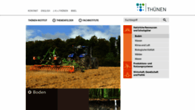 What Thuenen.de website looked like in 2020 (3 years ago)