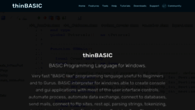 What Thinbasic.com website looked like in 2020 (3 years ago)