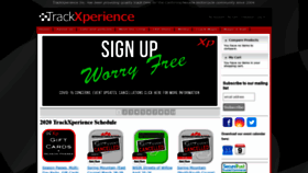 What Trackxperience.com website looked like in 2020 (3 years ago)