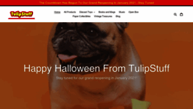 What Tulipshe.com website looked like in 2020 (3 years ago)