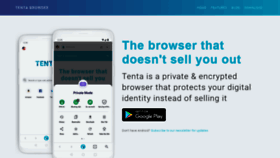 What Tenta.com website looked like in 2020 (3 years ago)
