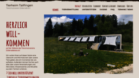 What Tierheim-tailfingen.de website looked like in 2020 (3 years ago)