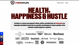What Thehybridathlete.com website looked like in 2020 (3 years ago)